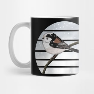 LongTailed Tit Winter Snow Bird Watching Birding Ornithologist Gift Mug